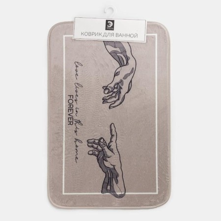 Bathroom mat Ethel "Forever", 80x50 cm, velor-3