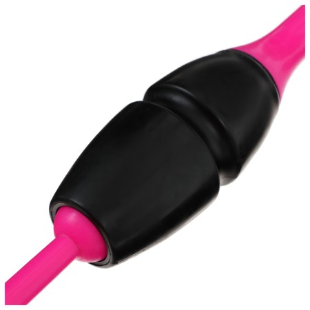 Bulas for rhythmic gymnastics inserted Grace Dance, 46 cm, pink/black color-6