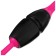 Bulas for rhythmic gymnastics inserted Grace Dance, 46 cm, pink/black color