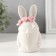 Souvenir Ceramics "Dwarf White with roses on a hat" 5.5x5.2x10.3 cm