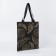 Bag-shop "Leaves" without lightning, without lining, black color