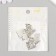 Decor Metal for creativity "dog with chamomile" 1.9x2.5 cm