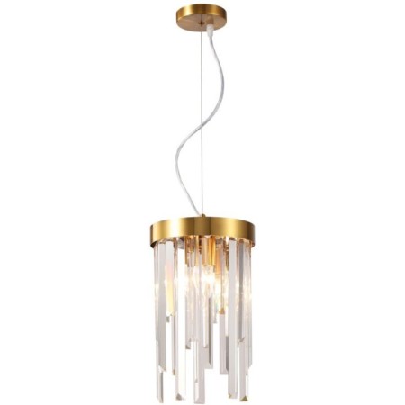 Crystal light lamp VENECIA 2XE14 40W, size 20x20x33.5-70 cm, bronze color-2