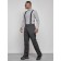 Semi-combinezone ski insulated male winter, size 54, dark gray color