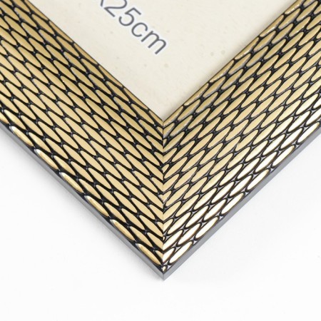 Photo frame plastic 20x25 cm "Golden network" Black veins 29.5x24.5 cm-2