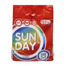 Стиральный порошок Sunday, для цветного, автомат 3 кг