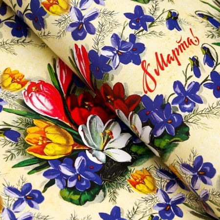 Glossy packaging "tulips", 70 × 100 cm, 1 pc.-5