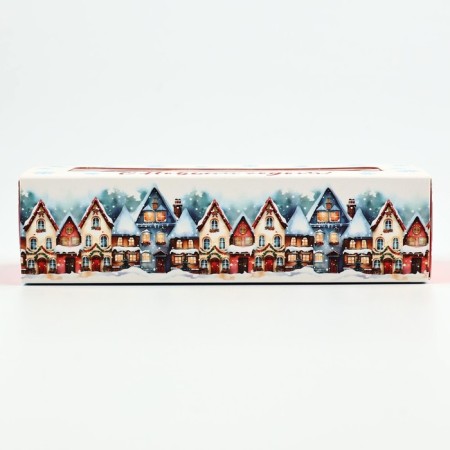 Box for 3 sweets with cells "New Year's Stories", 13.3 x 3.3 x 5.8 cm, New Year-4