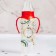 A bottle of feeding "New Year's gift", classic throat, 250 ml., 3 months, cylinder, gift packaging, with handles