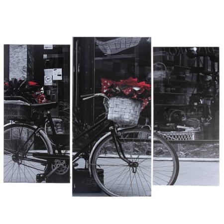 Modular picture "Black and white bike" (2-25x52; 1-30x60) 60x80 cm