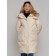 Coat insulated winter female, size 44, beige color