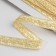 Decorative braid "Snake", 15 mm, 10 ± 1 m, gold color