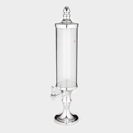 Pivnoy Tower "Petronas", 3 l, backlight flasks, 2 batteries, metallic color