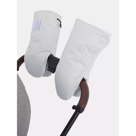 Rant mittens for Nice & Warm stroller, light gray color-3