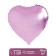 Foil ball 18 "Heart", satin, lilac color