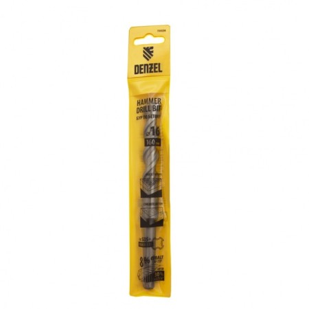 Denzel 705036, double spiral, Cobalt W-Tip, SDS Plus, 16 x 160 mm.-4