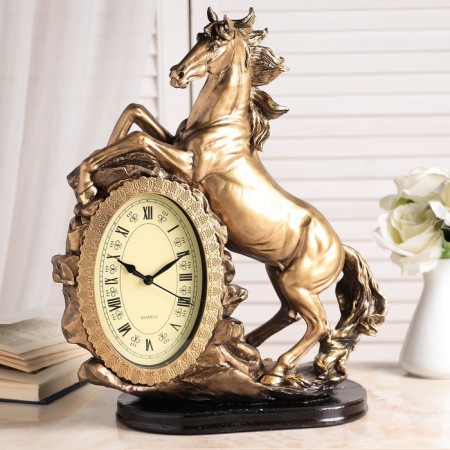Table Kamin's watch "Horse", 40 x 31 x 15 cm, gold-3