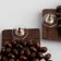 Vakanda earrings Square, brown color