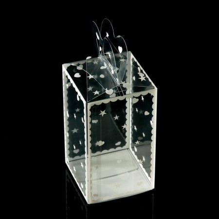 Folding box from PVC 12 x 7 x 7 cm "Heart"-1