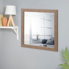 Highlight mirror, in the baguette, dark copper, wall, 50x50 cm