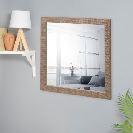Highlight mirror, in the baguette, dark copper, wall, 50x50 cm