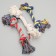 Cable toy "2 knots", 200 g, up to 33 cm, mix of flowers