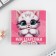 Gift set: notebook painting and wax crayons "kitten"