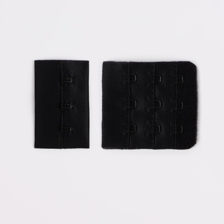 Flasp for a bra, 3 rows 3 hooks, 4.6 × 2.7 cm, 4.6 × 5 cm, 10 pcs, black color-1