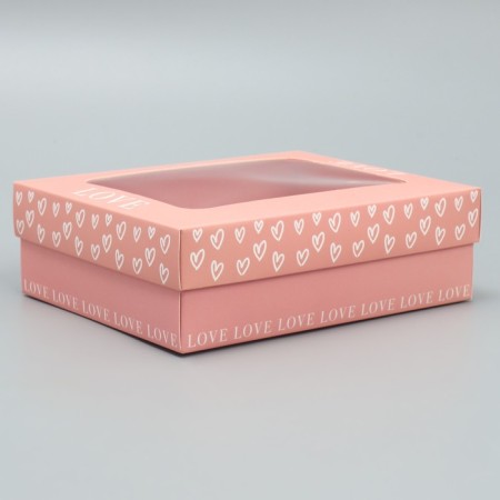 Gift box, packaging, "love" 16.5 x 12.5 x 5 cm-1