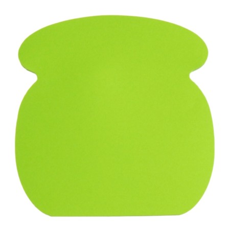 Block with a sticky edge paper 70x70mm, Erichkrause "Phone Neon", 50 sheets, green-1