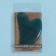Guasha massage "Heart", 8.5 × 5.5 cm, emerald color