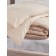 Guten Morgen Chill blanket, size 172x205 cm, beige color