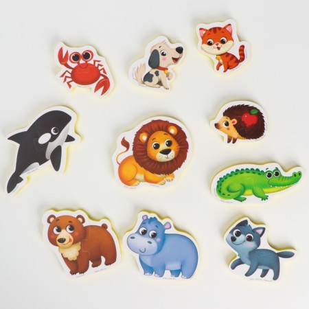 Soft puzzle for kids "collect animals", 20 puzzles, 40 parts, crumb I-1