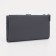 Women's wallet on the button, gray color
