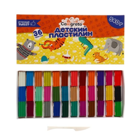 Calligrata plasticine, 36 colors, 540 g