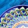 The plate of the Rishtan ceramics "Patterns", blue, deep, mix, 20 cm