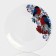 New Year's glass serviceman “Bullfinchi on the mountain ash”, D = 19.6 cm