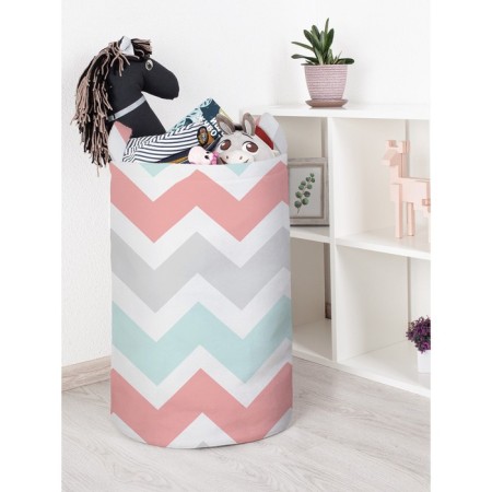 Basket for toys "Classic zigzags, size 40x60 cm