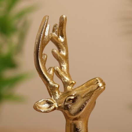 Bell "deer" aluminum 7.5x7.5x19 cm-4
