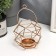 Summary Metal for 1 candle "Geometry" gold with a handle 8.5x10x9 cm