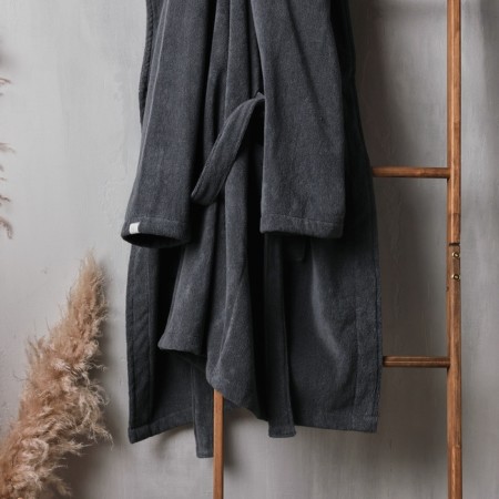 Tainted female bathrobe SL Home: Basic "Grig Sandra", size S, 100% cotton, 420 g/m2-7