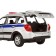 Metal machine “Lada Police” 1:24, silver color, doors, hood and trunk, light and sound effects open