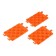 Antibux 13.5x19.5x3 cm, set 3 pcs, orange
