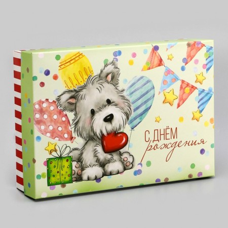 Gift box team "Happy Birthday" 21 x 15 x 5.7-1