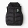 Warm vest of children, black color, height 92-98 cm