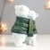 Polystone souvenir "White bears wrapped in a knitted scarf" 16x8x11.5 cm