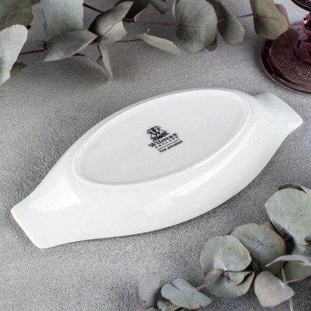 Porcelain forming form, 200 ml, 20 × 10 cm, white color-2