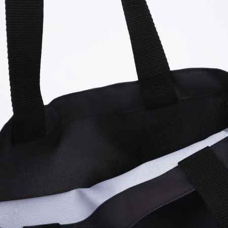 Shoper bag without fastening, black color-4
