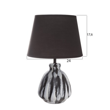 Table lamp "Kira" 1x40W E27 Black/White 25x25x38, 5cm-5