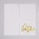 Paper napkins “Happy birthday”, 25x25 cm, 20 pcs., Golden embossing, white background